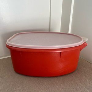 Vintage Tupperware Paprika Red Roast Flavor Saver 2 piece set